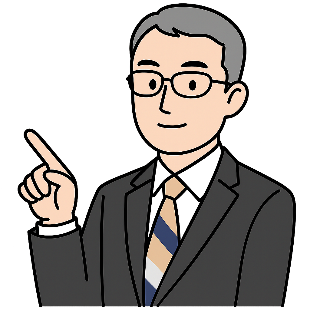 川﨑厚志氏の似顔絵イラスト