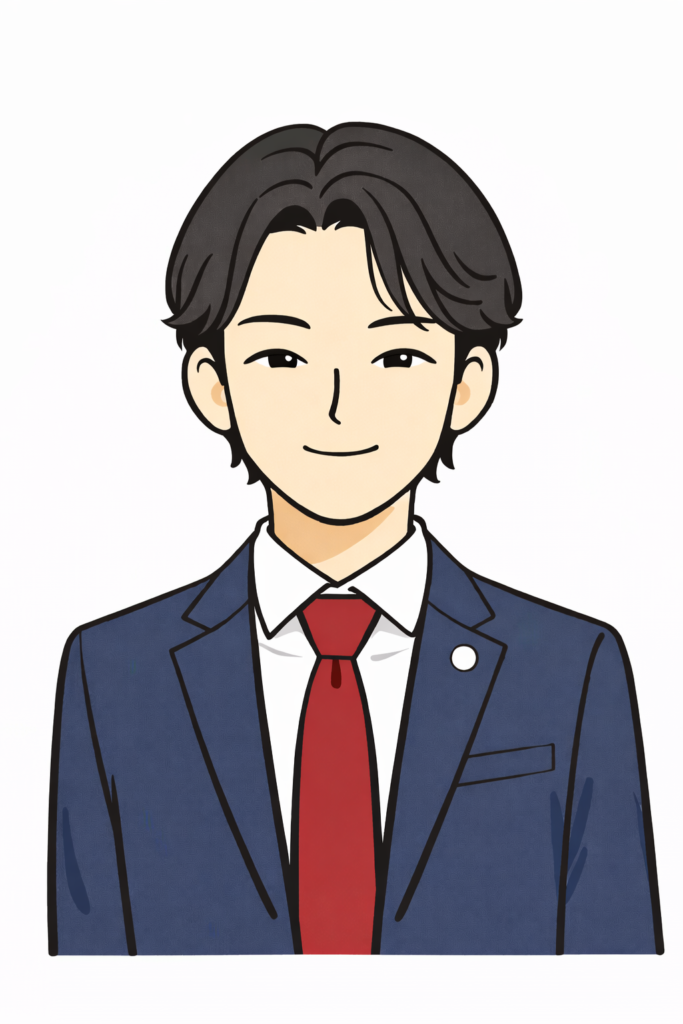 田代洋平氏の似顔絵イラスト