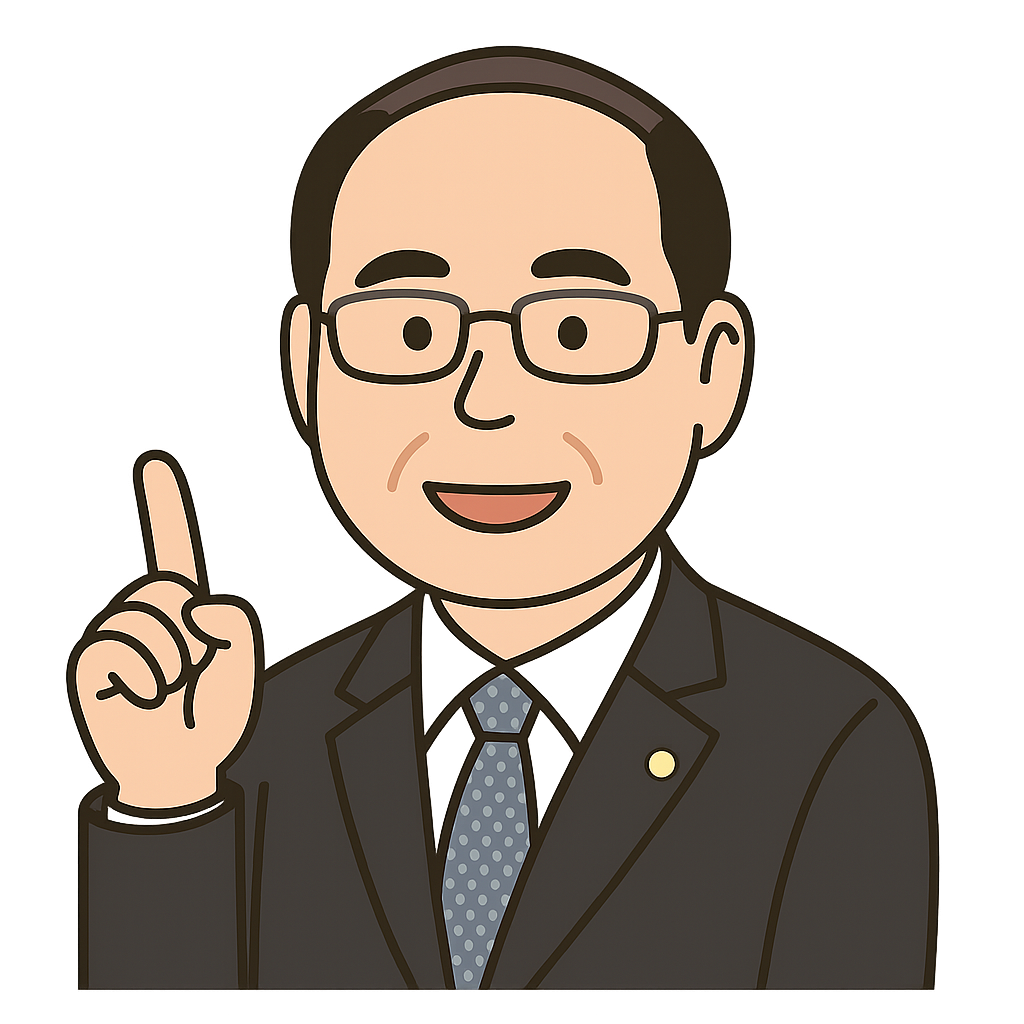 執筆者の似顔絵イラスト