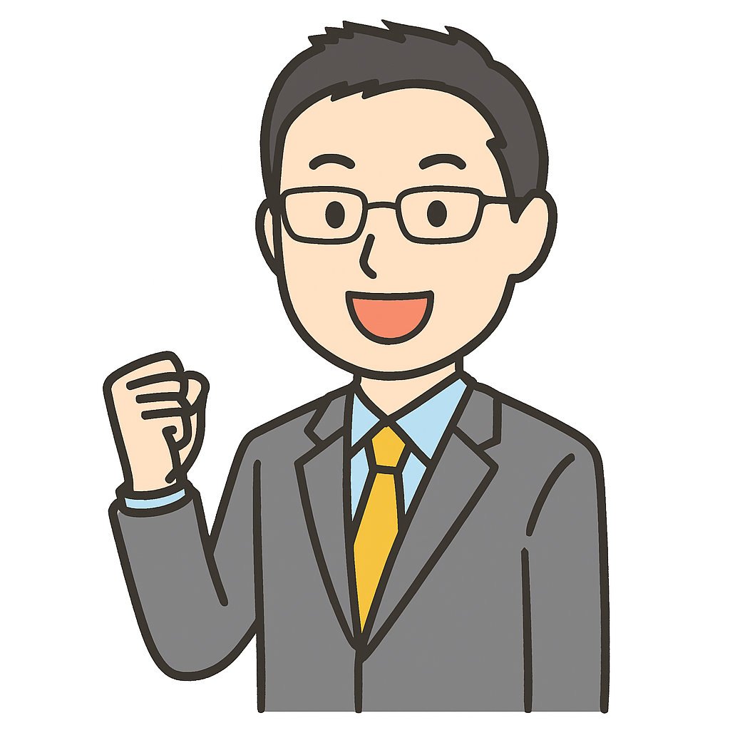 執筆者の似顔絵イラスト