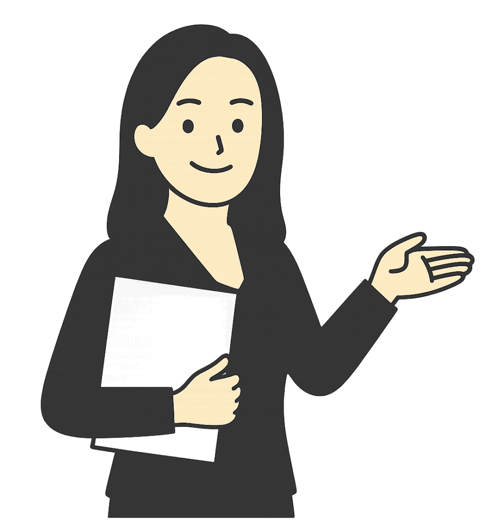 濱田誠子氏の似顔絵イラスト